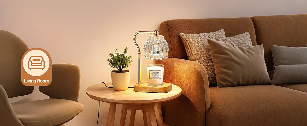 Candle Warmer Lamp with Timer Dimmer - Christmas Birthday Gift for Women Mom, Electric Wax Melter Warmer Adjustable Height for Jar Candles Housing Warming Home Decor