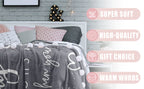 Pubrave Get Well Gifts for Women/Men, Inspirational Gifts for Women/Men, Sympathy Gift, Thinking of You Gifts, Birthday Gifts for Woman, Feel Better Gifts, Healing Blanket Grey 60x50in