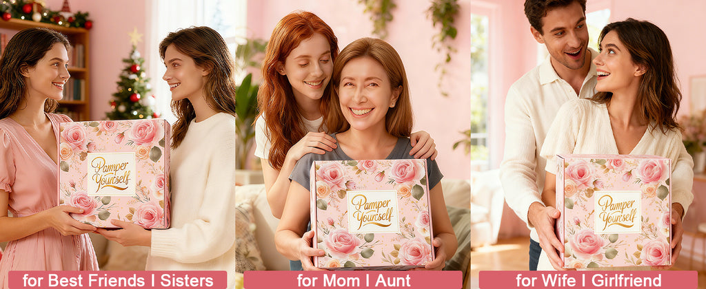 Self Care Gifts for Women Get Well Soon Gift Baskets, Unique Birthday Gifts Spa Care Package, Relaxing Christmas Stocking Stuffers for Women Gift for Mom Her Sister Best Friend Girlfriend Rose