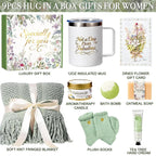 Christmas Birthday Gifts for Women Spa Care Package, Get Well Soon Gifts for Women, Self Care Gift Baskets, Thinking of You Sympathy Gift Box for Mom, Her, Friend, Sister, Wife
