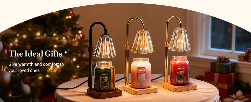 Marycele Candle Warmer Lamp for Yankee Candles, Christmas Birthday Gifts for Mom Women Sister Her, House Warming Gifts, Thanksgiving Decorations for Office Room Home Decor, Clear Wax Warmer with Timer