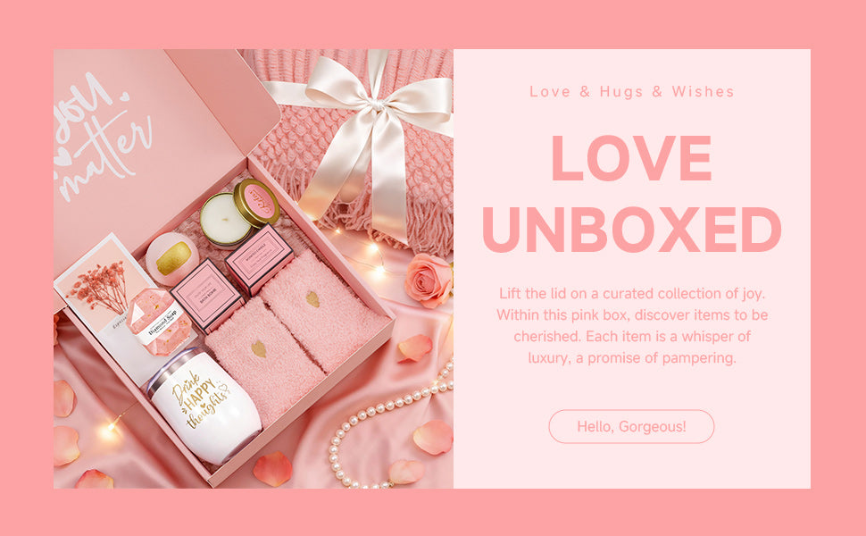 Gifts for Women, Mom, Wife, Girlfriend, Sister, Her| Birthday, Christmas, Valentine's Day, Blanket, Self Care, Get Well Soon Gifts| Care Package Gift Baskets| Relaxing Spa Gift Set