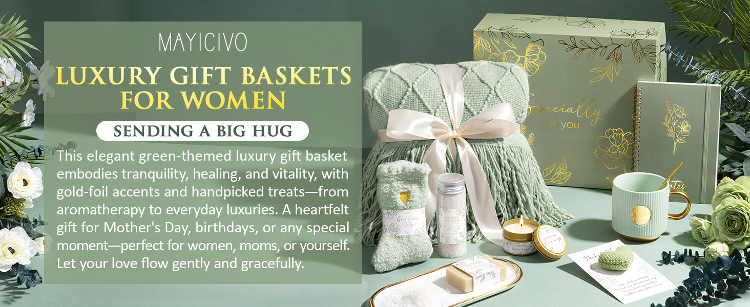 Self Care Gifts for Women Get Well Soon Gift Baskets, Unique Christmas Birthday Gifts for Women Spa Care Package, Sympathy Inspirational Thinking of You Gift Set for Mom Sister Friend Wife Girlfriend