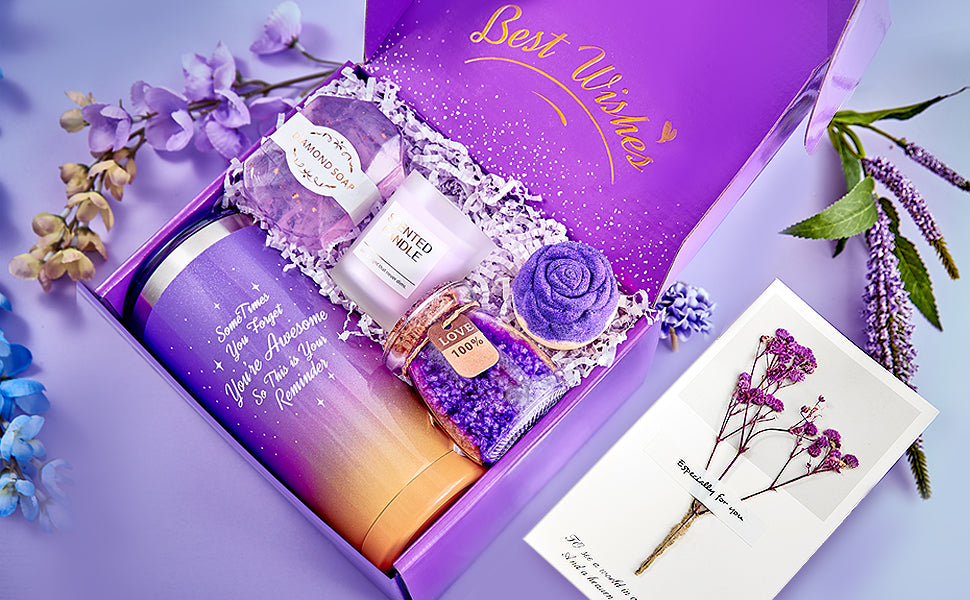 Christmas Gifts for Women, Birthday Gifts for Mom, Wife, Her, Girlfriend, Sister, Bestie - Self Care Spa Gift Baskets for Women, Best Friends, Teacher, Employee Appreciation, Anniversary Gifts