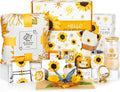 Get Well Soon Gift Baskets for Women, 9pcs Care Package for Women, After Surgery Recovery Gifts, Feel Better Set Thinking Of You - Sending You Hug Sunshine Box for Sick Friend