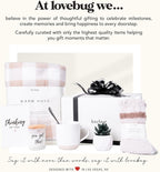 lovebug Get Well Soon Gift Basket for Women – After Surgery Gifts, Feel Better Care Package with Blanket, Candle, Socks, Mug, Spoon, Succulent – Thinking of You Self Care Gifts for Women Basket