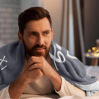 Pubrave Get Well Gifts for Women/Men, Inspirational Gifts for Women/Men, Sympathy Gift, Thinking of You Gifts, Birthday Gifts for Woman, Feel Better Gifts, Healing Blanket Grey 60x50in