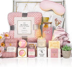 Get Well Soon Gift Baskets For Women,12PC Get Well Gifts for Women After Surgery,Birthday Gifts,Care Package,Grief,Sympathy,Condolences Gift Basket for Friend (navy blue)