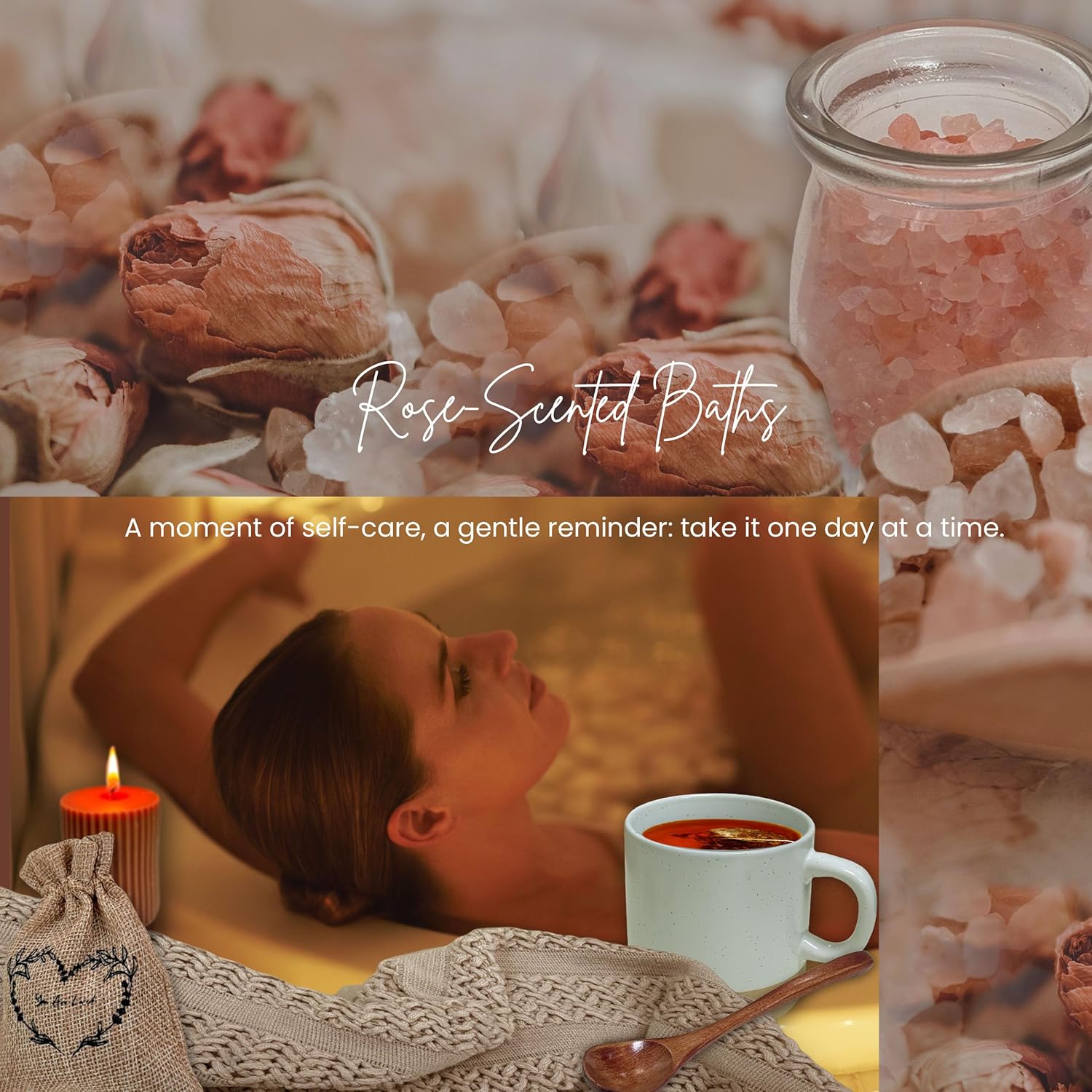 Get Well Soon Gift Baskets for Women - Earth Tone Self Care Package - After Surgery, Sympathy Gifts for Loss of Loved One, Thinking of You/ Mothers Day/ Grief /Bereavement /Miscarriage Gifts for Women