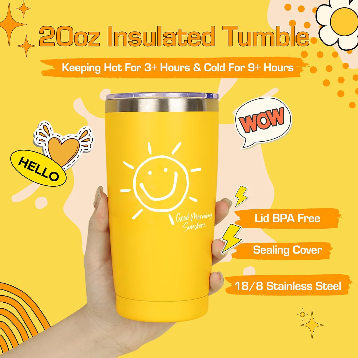 Gift Baskets for Women, 10pcs Unique Birthday Gifts for Women, Best Friend Birthday Christmas Gift, Get Well Soon Gift Basket Sending Sunshine Cheer Up Box for Sister Friendship - BRIGHTEN UP HER DAY!