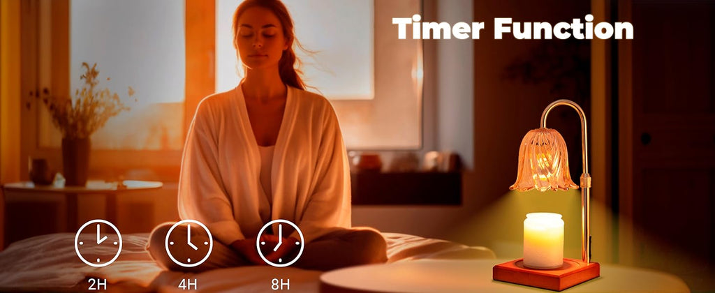 Candle Warmer Lamp with Timer Dimmable, Birthday Gifts for Women Mom, House Warming Gifts New Home Decor, Wax Melt Warmer for Jar Candles