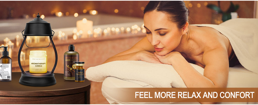 Candle Warmer Lamp, Dimmable Candle Warmer Lantern with Timer, Birthday Gifts for Women Mom, Dad and Fathers, House Warming Gifts, Black Large Lantern Candle Lamp for New Home Bedroom Decor