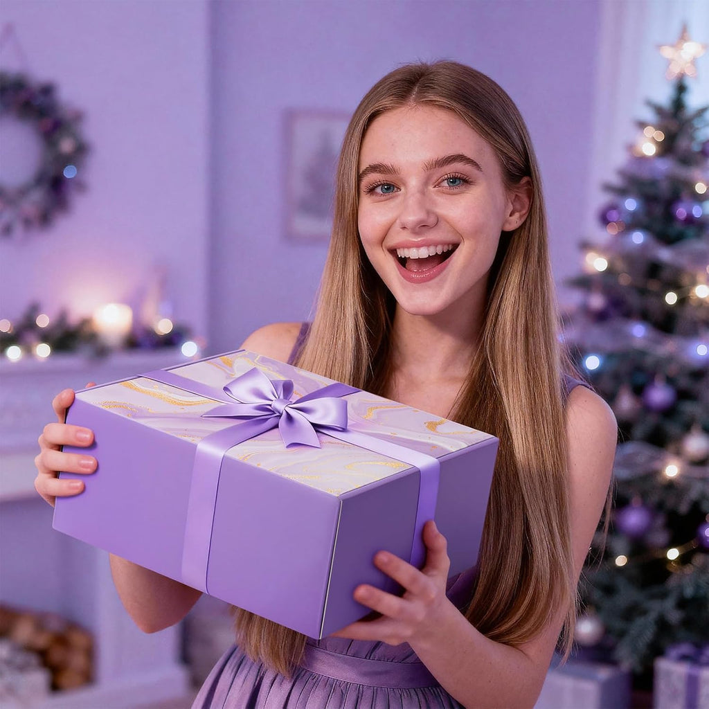 Christmas Gifts for Women, Self Care Get Well Soon Gifts, Lavender Relaxing Spa Gift Basket Care Package w/Blanket, Mothers Day Valentines Birthday Gifts for Mom Grandma Wife Girlfriend Sister Friends