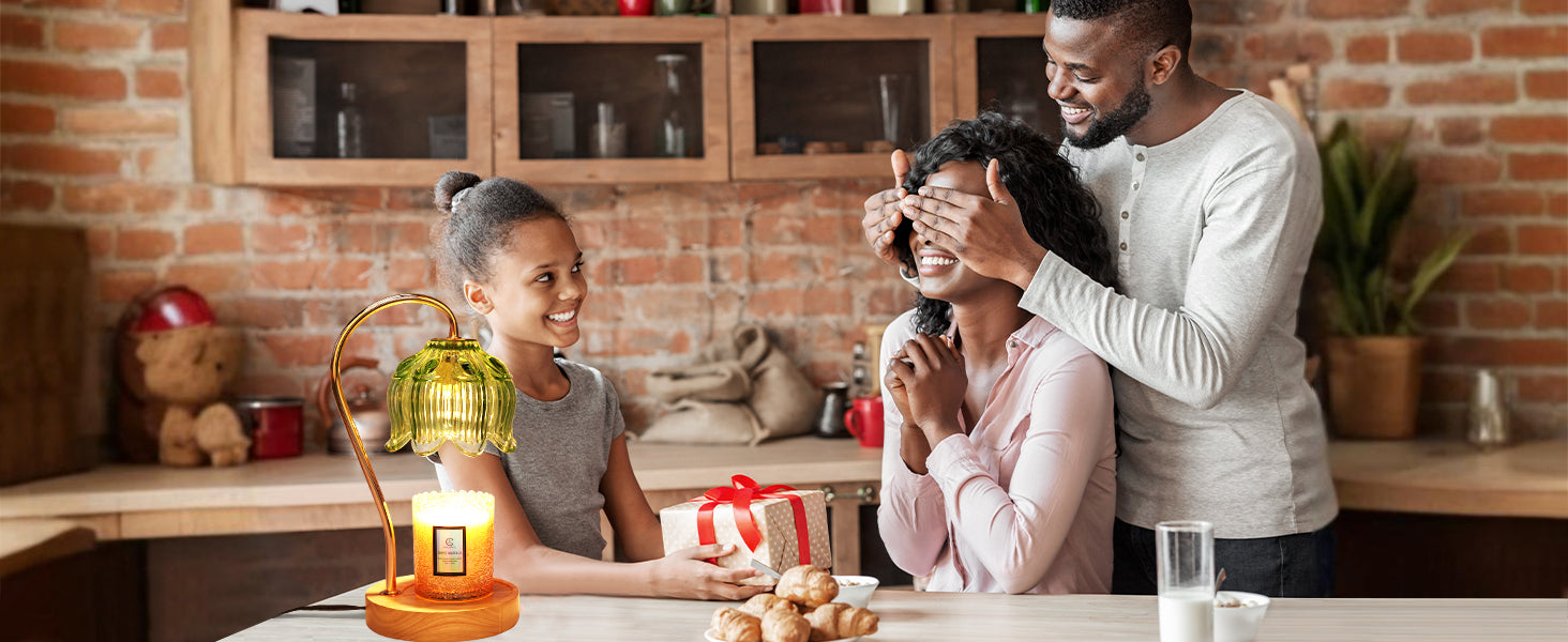 Flower Candle Warmer Lamp with Timer & Dimmer - Fits All Jar Scented Candles - Christmas & Mother's Day Gift for Women，Mom，Her