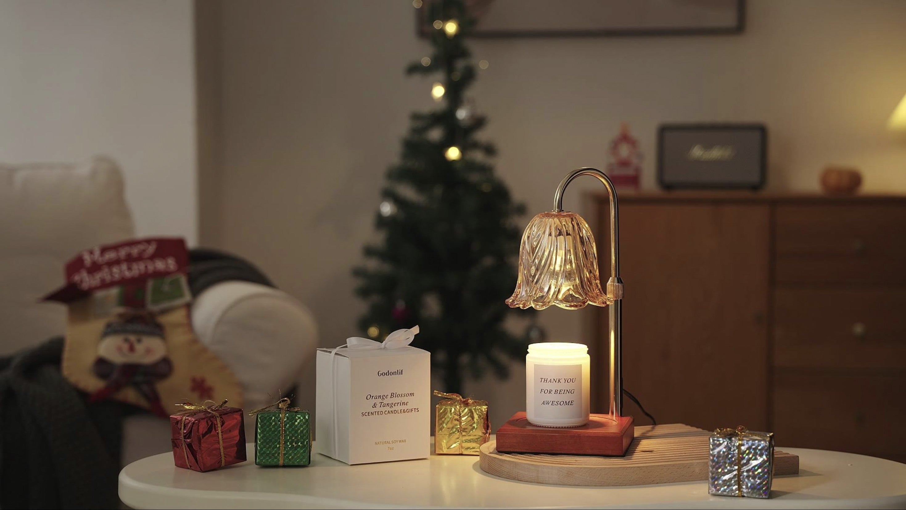 Candle Warmer Lamp with Timer Dimmable, Birthday Gifts for Women Mom, House Warming Gifts New Home Decor, Wax Melt Warmer for Jar Candles