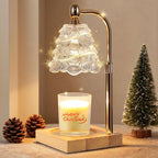 Candle Warmer Lamp with Timer Dimmer Adjustable Height, Candle Warmer with 2 Bulbs for Jar Candles, Home Decor, Women Brithday