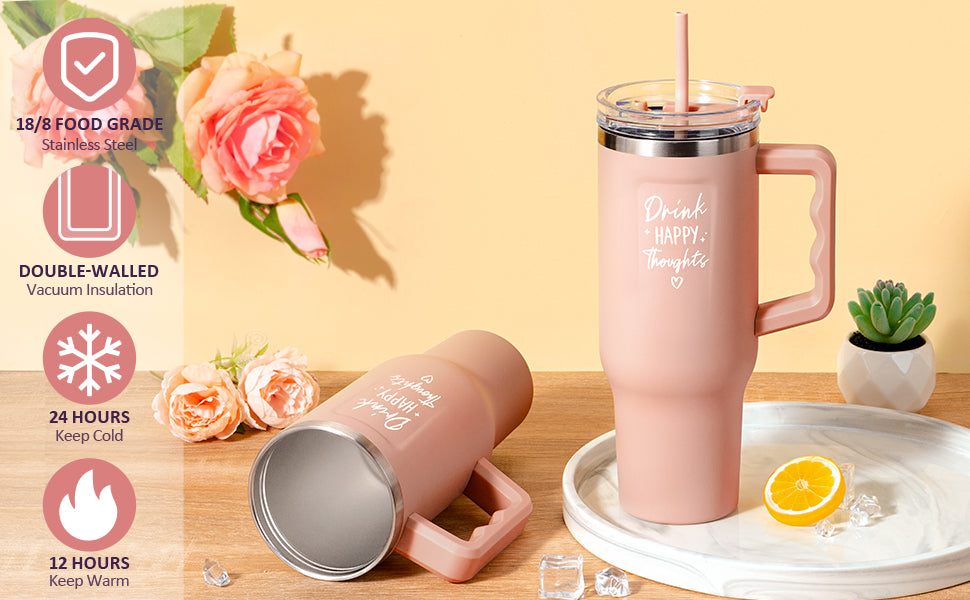 Birthday Gifts for Women Self Care Get Well Soon Gifts, Rose Relaxing Spa Gifts Box Care Package Basket w/ Luxury Flannel Blanket 40 oz Tumbler, Christmas Gifts Set for Mom Her Wife Girlfriend Sister