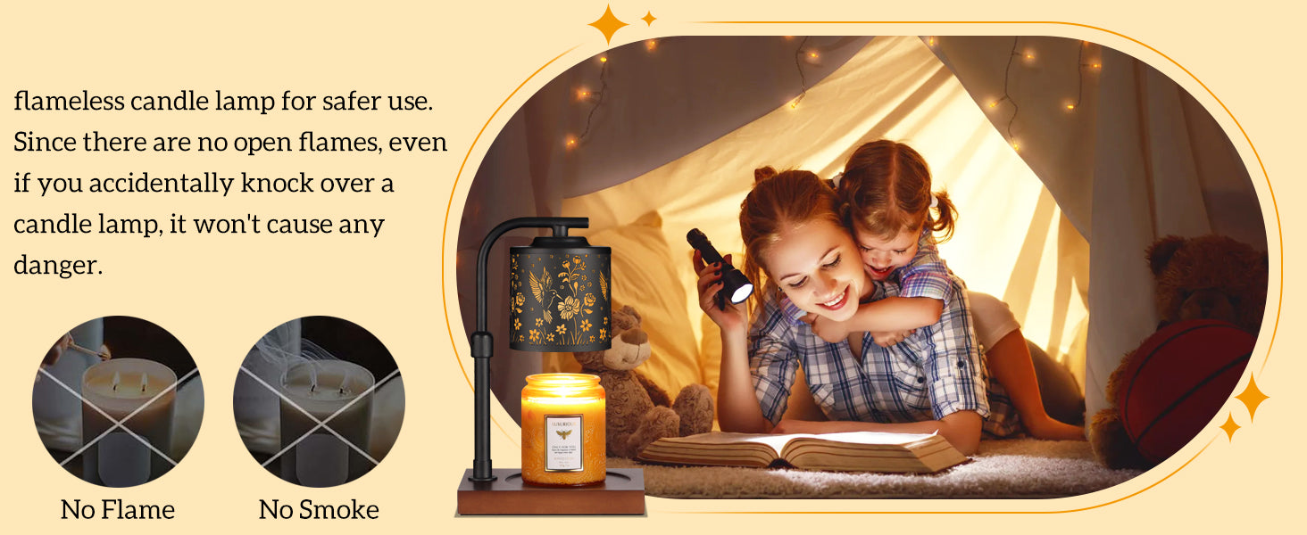 Candle Warmer Lamp with Adjustable Height Dimmable for New Home Decor Electric Candle Warmer for Jar Candles Birthday Gifts for Women Mom(Hummingbird)