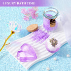 LUCOTIYA Birthday Gifts for Women, Self Care Gifts for Women Get Well Soon Care Package, Lavender Relaxing Spa Gift Basket, Unique for Mom, Friends, Sister, Grandma