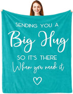 Pubrave Get Well Gifts for Women/Men, Inspirational Gifts for Women/Men, Sympathy Gift, Thinking of You Gifts, Birthday Gifts for Woman, Feel Better Gifts, Healing Blanket Grey 60x50in