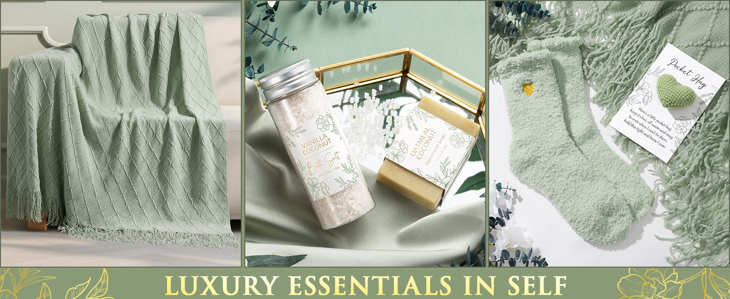 Self Care Gifts for Women Get Well Soon Gift Baskets, Unique Christmas Birthday Gifts for Women Spa Care Package, Sympathy Inspirational Thinking of You Gift Set for Mom Sister Friend Wife Girlfriend