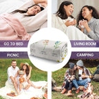 Afterprints Christian Gifts for Women, Christian Blanket with Flowers, Birthday Gifts for Women, Inspirational, Religious Gifts for Sister, Friend, Daughter, Mom, Soft Throw Blankets 50'' x 60''