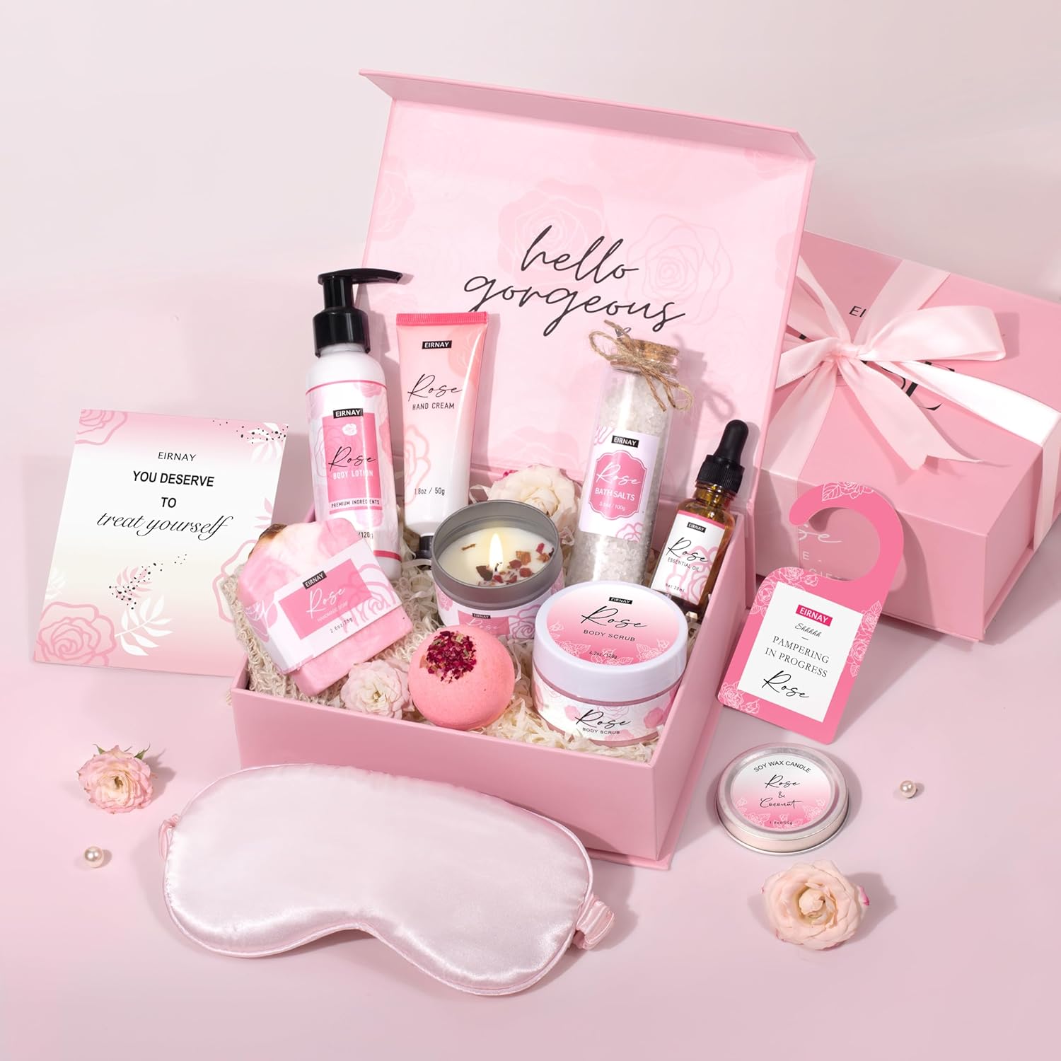 Gifts for Women Birthday Gift Baskets Home Spa Relaxing Self Care Gift for Woman Mom Her Sister Wife Auntie Care Package Thank You Gift Bridal Shower for Women Friendship Ideas