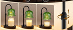 Candle Warmer Lamp Adjustable Timer Electric－Green Flower-Shaped Wax lamp