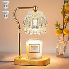 Candle Warmer Lamp with Timer Dimmer - Christmas Birthday Gift for Women Mom, Electric Wax Melter Warmer Adjustable Height for Jar Candles Housing Warming Home Decor