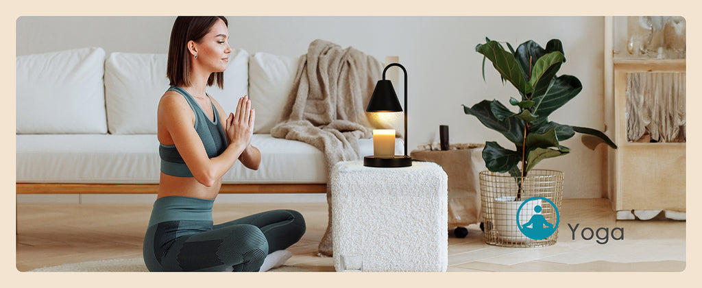 Candle Warmer Lamp,Electric Candle Warmer with Dimmable Light,Scented Wax Melter,No Smoke,Compatible with Various Jar,with 2 Light Bulbs,Home Decor-Black