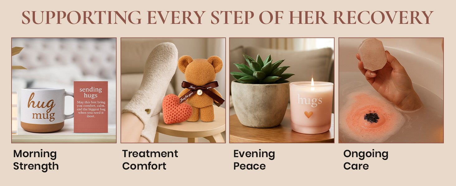 Get Well Soon Gift Baskets for Women - After Surgery Recovery Cancer Care Package for Women, Self Care, Chemo Basket, Thinking of you and Feel Better Gifts - Sympathy Box for Sick Friend Post Surgery