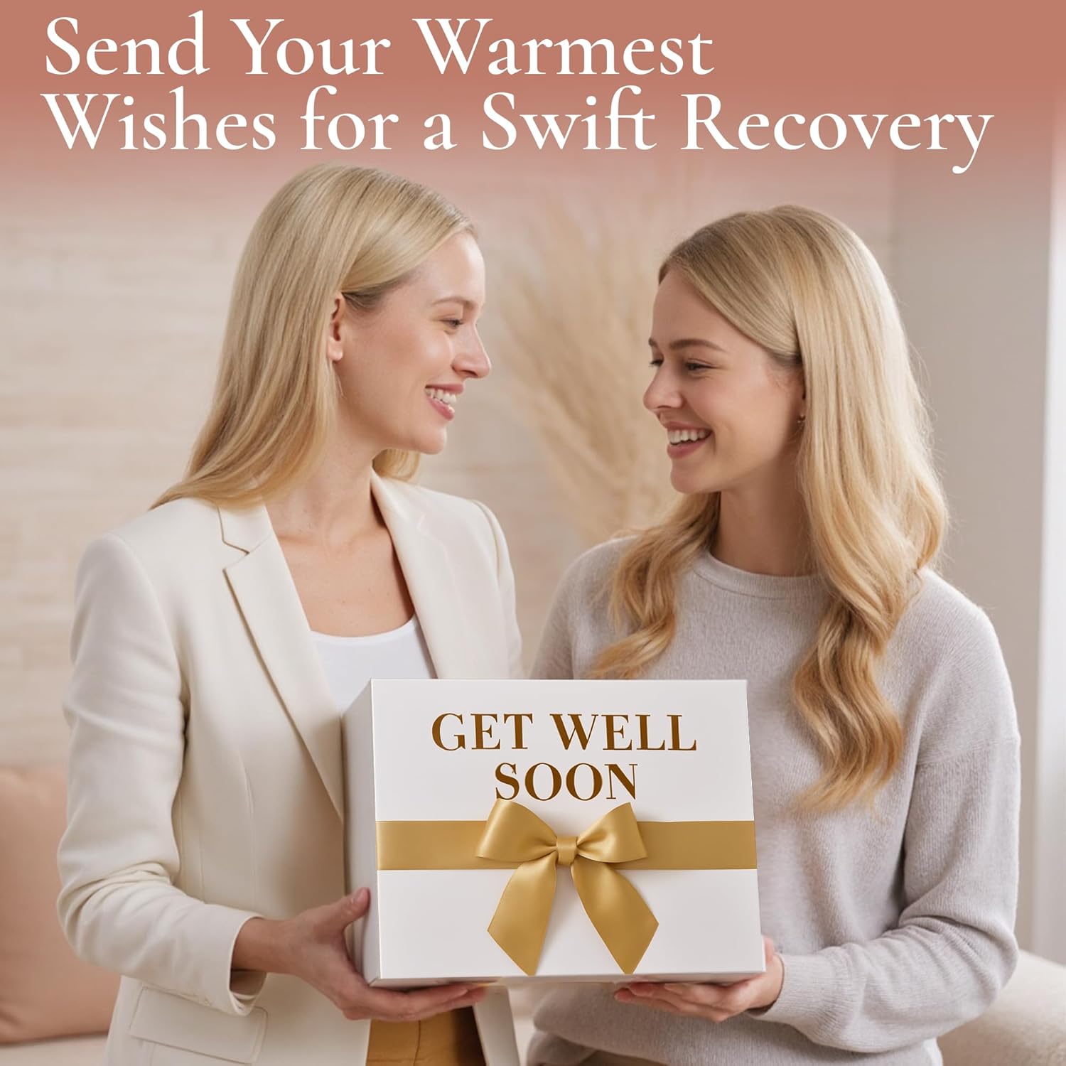 Get Well Soon Gift Baskets for Women - After Surgery Recovery Cancer Care Package for Women, Self Care, Chemo Basket, Thinking of you and Feel Better Gifts - Sympathy Box for Sick Friend Post Surgery