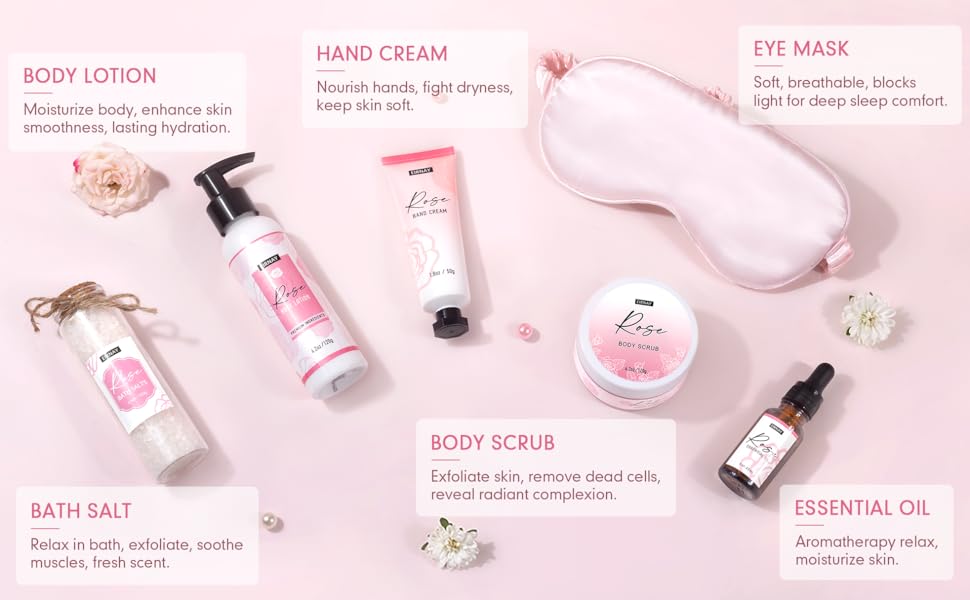 Gifts for Women Birthday Gift Baskets Home Spa Relaxing Self Care Gift for Woman Mom Her Sister Wife Auntie Care Package Thank You Gift Bridal Shower for Women Friendship Ideas