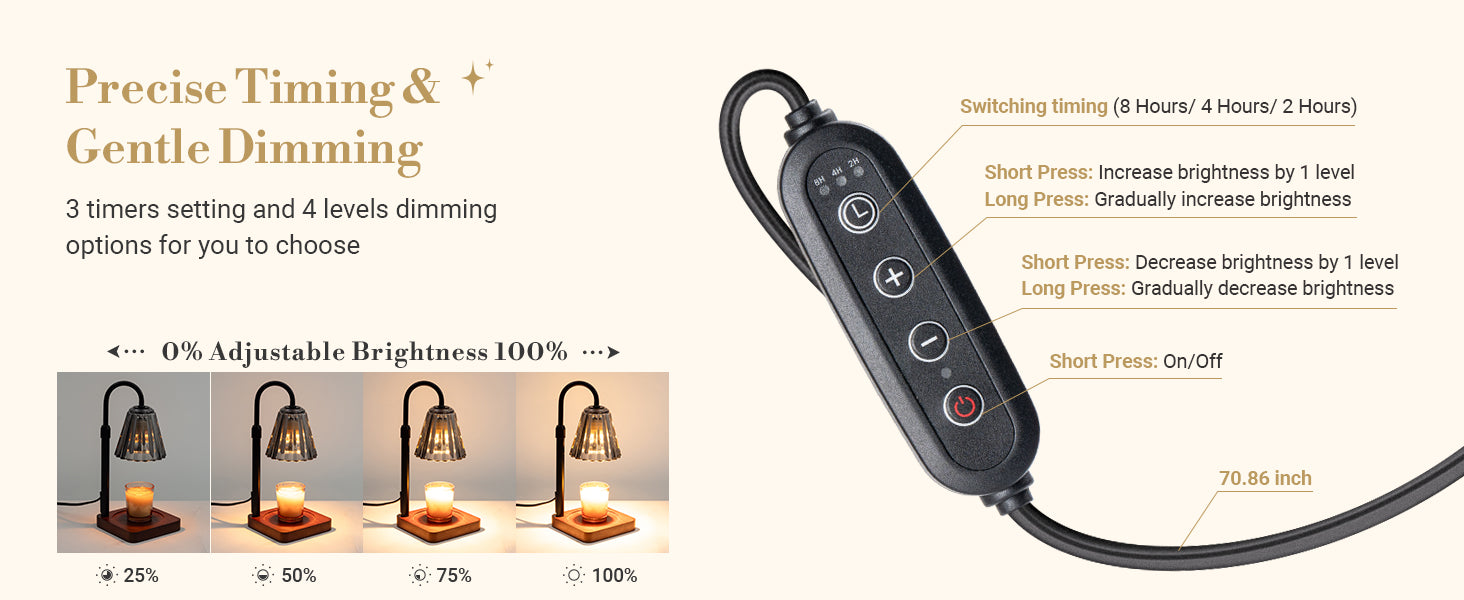 Marycele Candle Warmer Lamp for Yankee Candles, Christmas Birthday Gifts for Mom Women Sister Her, House Warming Gifts, Thanksgiving Decorations for Office Room Home Decor, Clear Wax Warmer with Timer