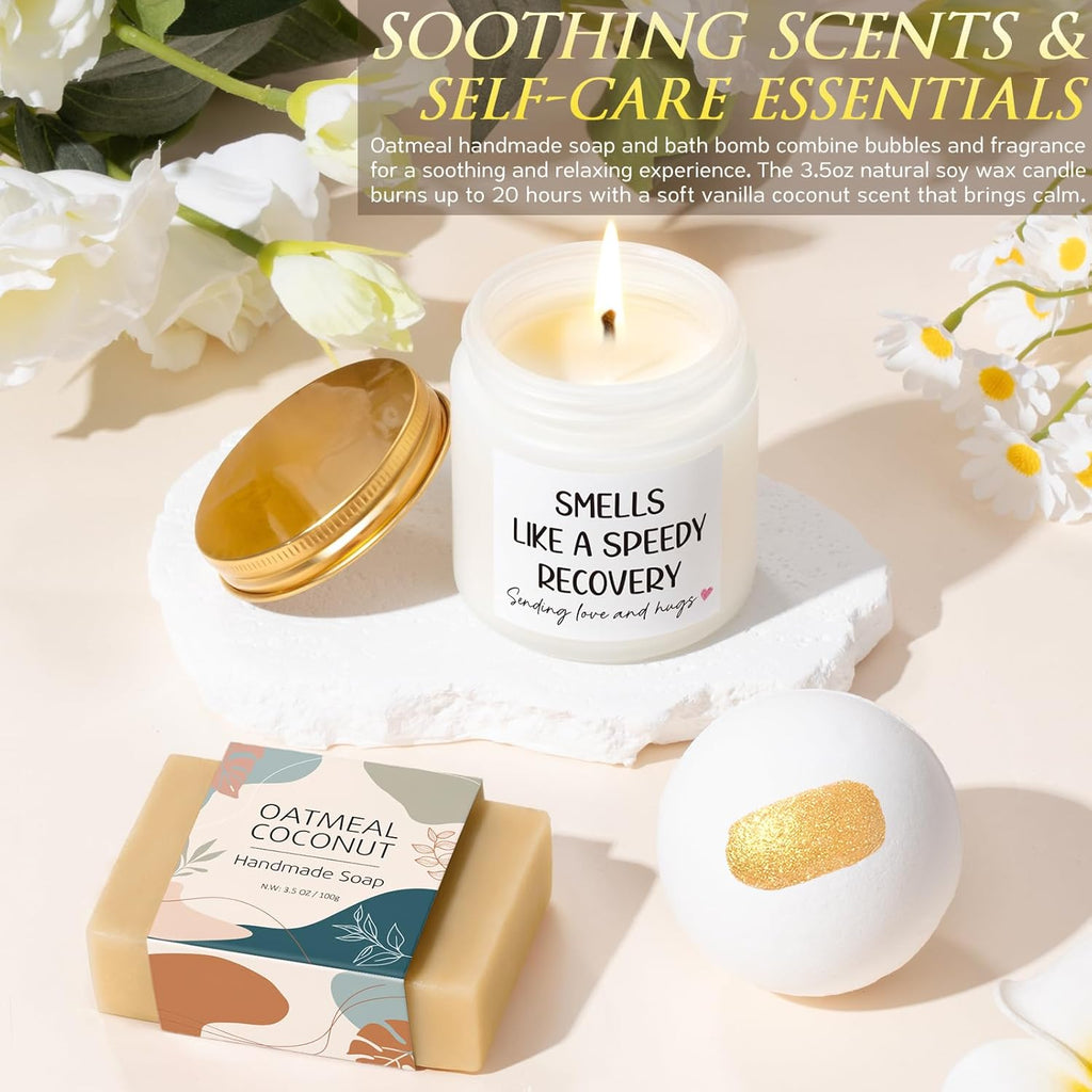 Get Well Gifts for Women After Surgery Recovery, Get Well Soon Gift Baskets for Women Chemo Care Package, Thinking of You Cancer Care Gifts for Sick Friends, Feel Better Encouragement Comfort Gift Box