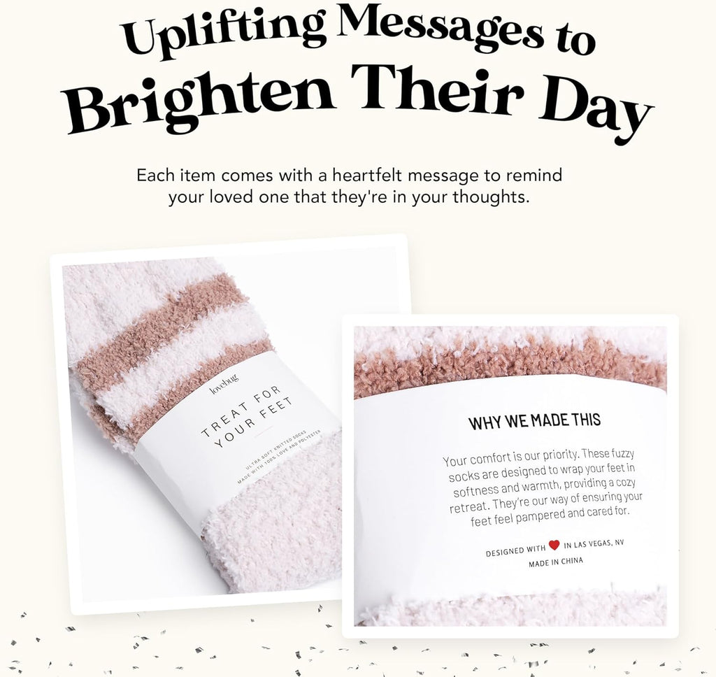 lovebug Get Well Soon Gift Basket for Women – After Surgery Gifts, Feel Better Care Package with Blanket, Candle, Socks, Mug, Spoon, Succulent – Thinking of You Self Care Gifts for Women Basket