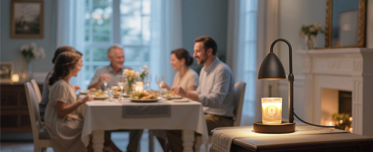 Candle Warmer Lamp with Timer Dimmable, Lamp Candle Warmer Birthday Gifts for Women, Black Adjustable Wax Melter Warmer for Jar Candles, House Warming Gift Home Decor