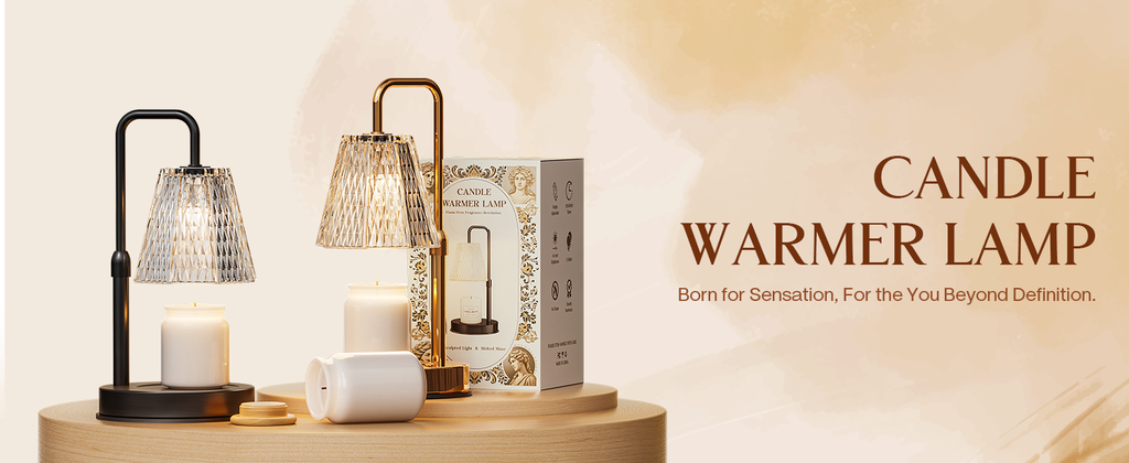 Candle Warmer Lamp with Timer – Dimmable Wax Warmer for Room Decor, Height Adjustable Candle Lamp for Mom Christmas Gifts, Birthday Gifts for Women, House Warming Gifts for New Home Decor with 2 Bulbs