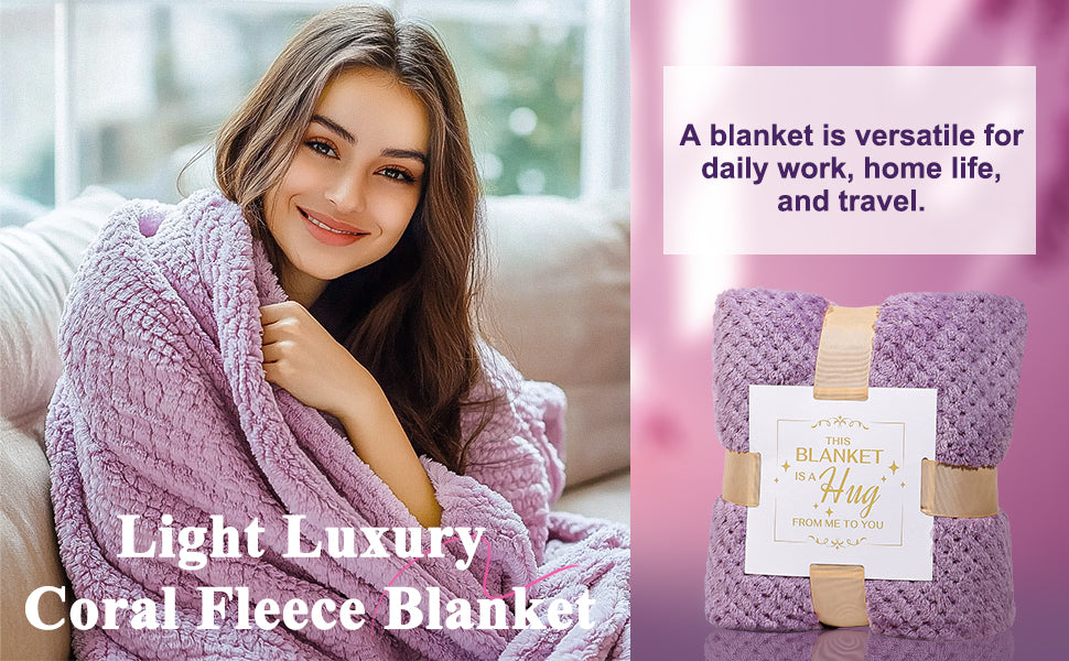 Christmas Gifts for Women, Womens Christmas Gifts, Get Well Soon Gift with Luxury Flannel Blanket, Self Care Retirement Gifts Relaxing Spa Basket Set for Grandma, Mom, Sister, Wife, Girlfriend, Her
