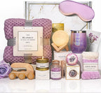 Birthday Gifts for Women,Gift Basket for Women with Moon Lamp,11PC Self Care Gifts,Get Well Soon After Surgery,Relaxing Spa Gifts,Surgery Recovery,Sympathy,Condolences Basket for Loss for mum friend