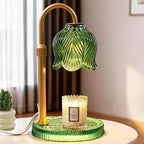 Candle Warmer Lamp with Timer, Birthday Gifts for Women Mom, Height Adjustable Wax Melts Warmer, White Elephant Gifts, Dimmable Candle Warmer for Jar Candles with 2 Bulbs