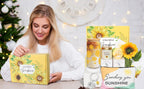 Birthday Gifts for Women, Get Well Soon Gifts Sending Sunshine Sunflower Gift Baskets, Self Care for Women Her Best Friends Bestie Sister Mom Female, Inspirational Gift Christmas Day
