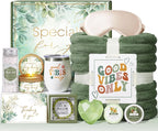 Christmas Birthday Gifts for Women Self Care Gift, Get Well Soon Gift Baskets Relaxing Spa Care Package for Women with Blanket, Unique Gifts Idea for Mom Mother Her Wife Girlfriend Best Friend Sister