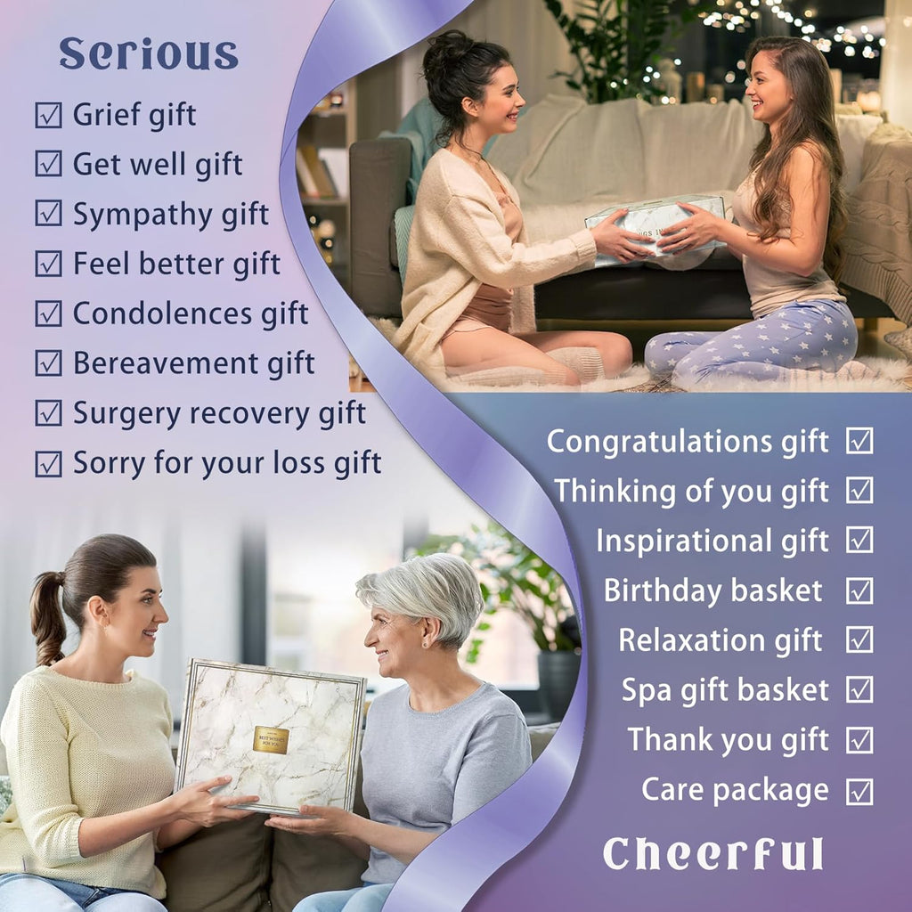 Birthday Gifts for Women,Gift Basket for Women with Moon Lamp,11PC Self Care Gifts,Get Well Soon After Surgery,Relaxing Spa Gifts,Surgery Recovery,Sympathy,Condolences Basket for Loss for mum friend